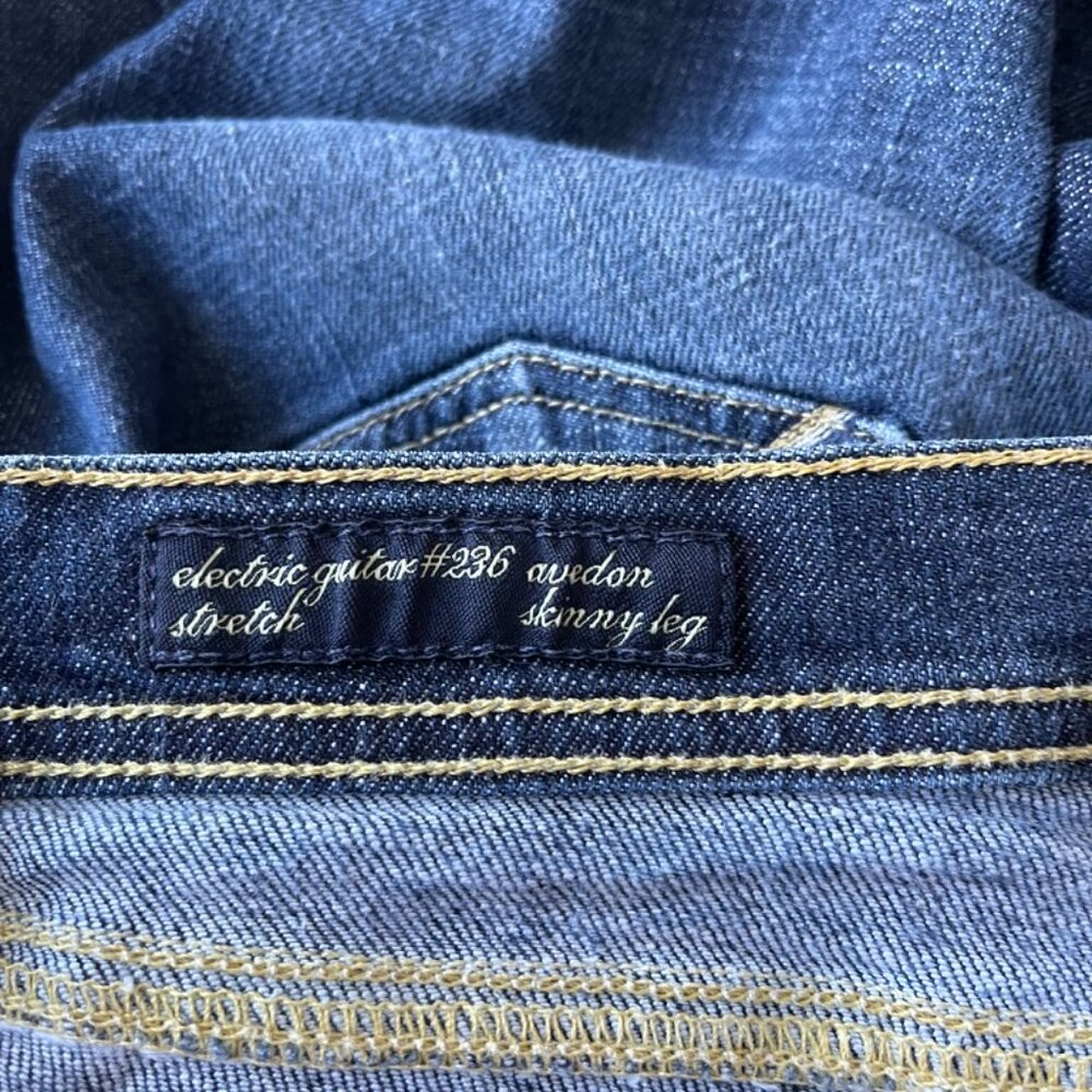 Size 25 Citizens of Humanity Avedon Women's Skinny Leg Stretch Denim Blue Jeans - Picture 10 of 11